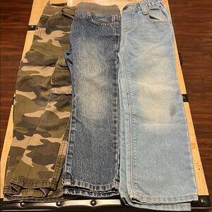 Camo and Denim Pants Set